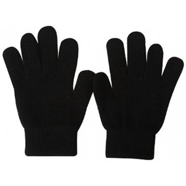 Akanbou Magic Gloves Stretch Gloves Knit Glove Fit Teens and Adults 6 Pairs - B53H5Y3Q4