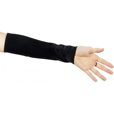 Cinderella Satin Fingerless Elbow Length Gloves - B27ZBSYPB