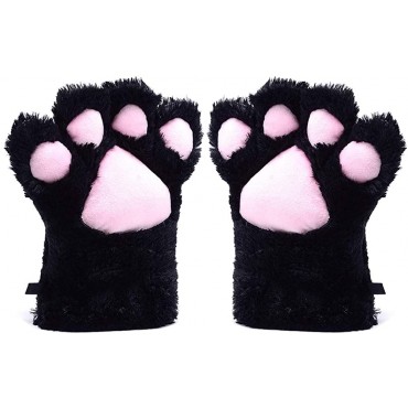 Odema Womens Winter Warm Gloves Cosplay Cat Paw All Cover Mittens for Girls - BGN0LMT7O