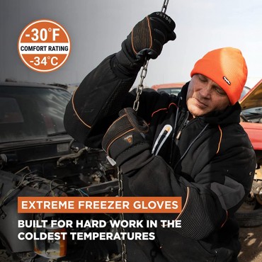 RefrigiWear Thinsulate Insulated PolarForce Gloves with Grip Assist and Performance Flex - BGD2FWH83