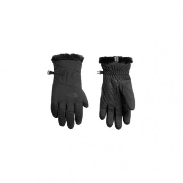 The North Face New Women's Mossbud Swirl High Loft Fleece Gloves Large Black - BVS12SDDY