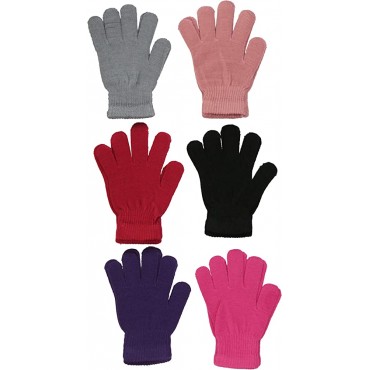 ToBeInStyle Women's Pack of 6 Assorted Styles Winter Gloves - B4B3C4HWP