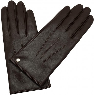 YISEVEN Women's Wool Lined Winter Genuine Leather Gloves Touchscreen Three Points - BZAR5LPLC